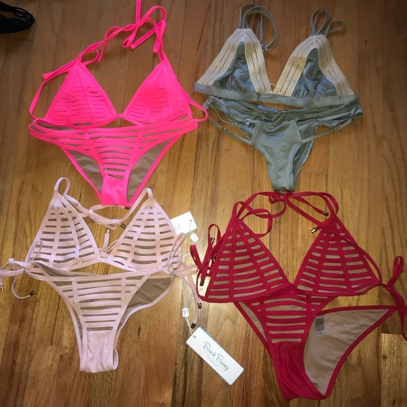 SOLD💋Beach bunny bikini XL S hard summer blush - Picture 2 of 5